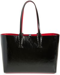Christian Louboutin - Mini Cabata Soft Crinkle Patent Leather Tote - Lyst