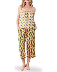 Printfresh - Lemon Print Organic Cotton Pajamas - Lyst