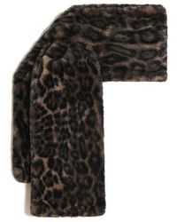 Apparis - Kai Leopard Print Pluche Faux Fur Pull-Through Scarf - Lyst