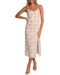 Petal & Pup - Elysian Floral Print Midi Dress - Lyst