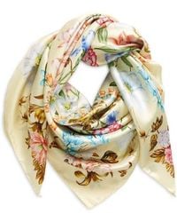 Echo - Flourish Silk Square Scarf - Lyst