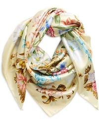 Echo - Flourish Silk Square Scarf - Lyst