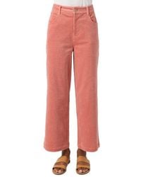 O'neill Sportswear - Langford High Waist Crop Corduroy Pants - Lyst