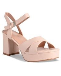 Touch Ups - Toby Ankle Strap Platform Sandal - Lyst