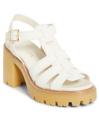 Prada - Stride Platform Sandal - Lyst