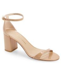Stuart Weitzman - Nudist Block 75 Sandal - Lyst
