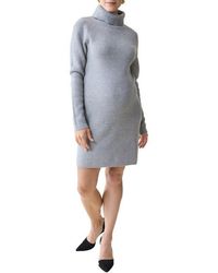 Ingrid & Isabel - Maternity Turtleneck Long Sleeve Sweater Dress - Lyst