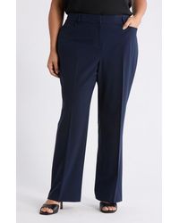 Tahari - Bird Eye Straight Leg Pants - Lyst