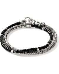 John Hardy - Heishi Chain Wrap Bracelet, Sterling, Gemstones, 4.5Mm - Lyst