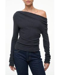 STAUD - Philomena One-Shoulder Top - Lyst