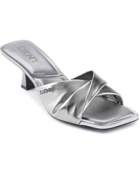 DKNY - Jolaine Twist Slide Sandal - Lyst