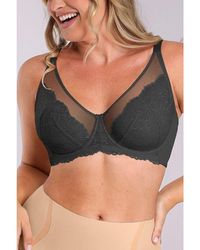 Shapellx - Supportive Unlined Lace Underwired Bra - Lyst