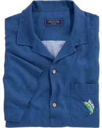 Vineyard Vines - Scenic Print Short Sleeve Linen Blend Cabana Shirt - Lyst