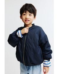 H&M - Teddy-Lined Bomber Jacket - Lyst