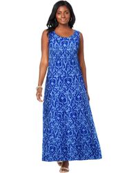 Jessica London - Stretch Cotton Tank Maxi Dress - Lyst