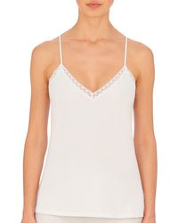 Natori - Bliss Lace Edge High-low Cotton Camisole - Lyst
