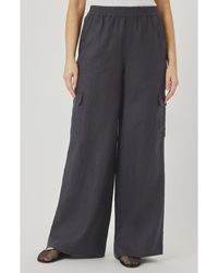 Splendid - Stella Linen Cargo Pull-On Pants - Lyst