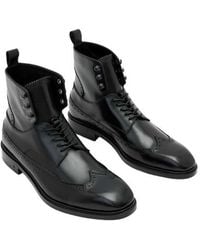 John Varvatos - Harrison Longwing Leather Boot - Lyst