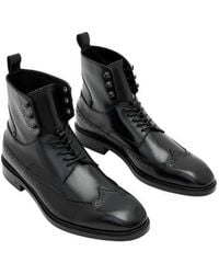 John Varvatos - Harrison Longwing Leather Boot - Lyst