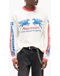 Represent - Long Sleeve Cotton Graphic T-Shirt - Lyst