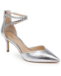 Badgley Mischka - Emmi Ankle Strap Pointed Toe Pump - Lyst