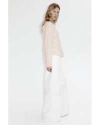 H&M - Knitted V-Neck Top - Lyst
