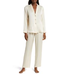 Lunya - Long Sleeve Washable Silk Pajamas - Lyst