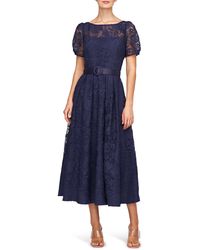 Kay Unger - Haisley Belted Lace Cocktail Dress - Lyst