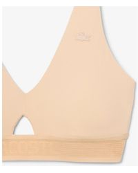 Lacoste - Cutout Wireless Microfiber Bra - Lyst