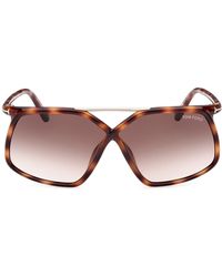 Tom Ford - Meryl 64mm Gradient Polarized Oversize Square Sunglasses - Lyst
