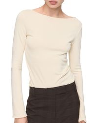Mango - Boatneck Top - Lyst
