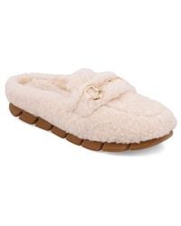MIA - Cocoa Faux Shearling Slipper - Lyst