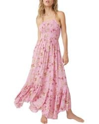 Free People - Heat Wave Floral Print High/low Dress - Lyst
