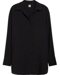 TOTEME - Relaxed Semisheer Wool Voile Button-Up Shirt - Lyst