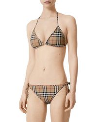 Burberry - Archive Check Bikini Set - Lyst