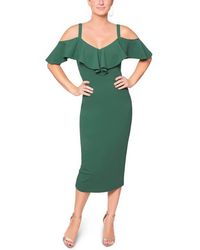 Rachel Roy - Marcella Off The Shoulder Ruffle Midi Dress - Lyst