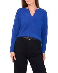 Vince Camuto - Drop Shoulder V-Neck Sweater - Lyst