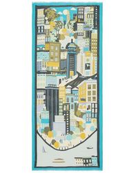 Kate Spade - Nyc Map Oblong Scarf - Lyst