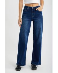 YMI - Bella High Waist Wide Leg Jeans - Lyst