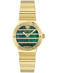 Versace - Greca Logo Mother-Of-Pearl Bracelet Watch, 33Mm - Lyst
