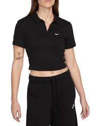 Nike - Essentials Stretch Crop Polo - Lyst