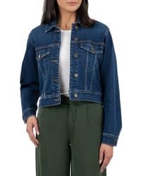 Kut From The Kloth - Angela Crop Denim Jacket - Lyst