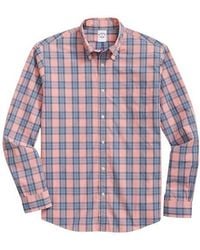 Brooks Brothers - Plaid Cotton Button-Down Oxford Shirt - Lyst