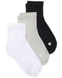 Zella - Assorted 3-Pack Half Crew Socks - Lyst