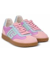 Balmain - Swan Suede And Nylon Trainers - Lyst