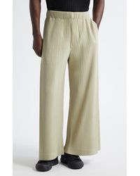Homme Plissé Issey Miyake - Monthly Colors May Pleated Wide Leg Pants - Lyst