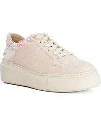 Dune - Evienne Leather Lace-Up Chunky Trainers - Lyst