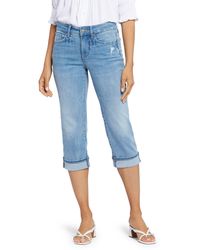 NYDJ - Marilyn Cool Embrace Straight Crop Jeans - Lyst