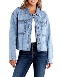 Wash Lab Denim - Fetching Boxy Denim Jacket - Lyst