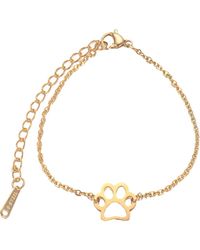 Hollywood Sensation - Pawzee Snowy Paw Print Charm Bracelet - Lyst